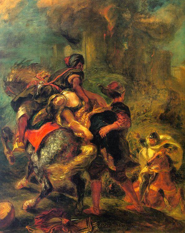 Eugene Delacroix The Abduction of Rebecca China oil painting art